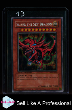 SLIFER THE SKY DRAGON YUGIOH YMA-EN001 2004 THE MOVIE ANI-MANGA SECRET RARE ENG - Image 1