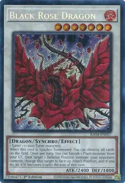Yugioh! Black Rose Dragon - RA04-EN057 - Secret Rare - 1st Edition Near Mint, En - Image 1