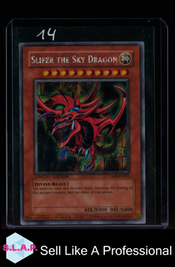 SLIFER THE SKY DRAGON YUGIOH YMA-EN001 2004 THE MOVIE ANI-MANGA SECRET RARE ENG - Image 1