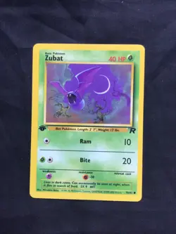 Pokemon Cards: Team Rocket 1st Edition Common: Zubat 70/82 - Image 1
