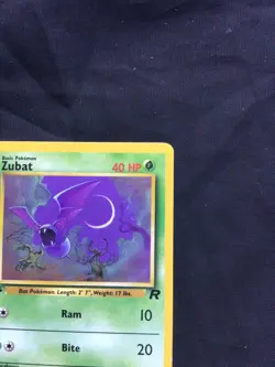 Pokemon Cards: Team Rocket 1st Edition Common: Zubat 70/82 - Image 3