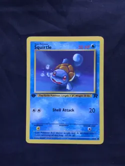Pokemon Cards: Team Rocket 1st Edition Common: Squirtle 68/82 - Image 1