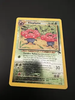 Vileplume 17/18 Southern Islands 2001 Pokemon Card Reverse Holo Rare NM - Image 1