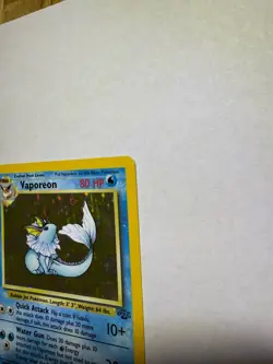Vaporeon 12/64 Pokemon Card Holographic Base Set Rare 1999 Wizards of the Coast - Image 4