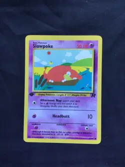 Pokemon Cards: Team Rocket 1st Edition Common: Slowpoke 67/82 - Image 1