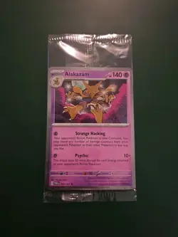 Alakazam Holo Pokemon TCG Card 082/167 Twilight Masquerade Promo, Sealed *Swirl* - Image 1