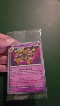 Alakazam Holo Pokemon TCG Card 082/167 Twilight Masquerade Promo, Sealed *Swirl* - Image 2