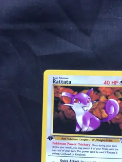 Pokemon Cards: Team Rocket 1st Edition Common: Rattata 66/82 - Image 2