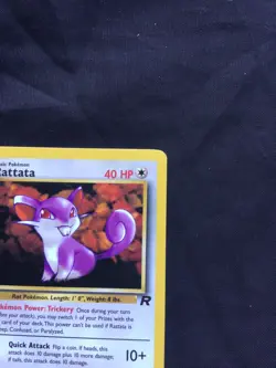 Pokemon Cards: Team Rocket 1st Edition Common: Rattata 66/82 - Image 3
