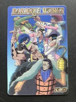 One piece Gummy Lenticular Card Baroque Works Robin Crocodile 52 Bandai Japanese - Image 1