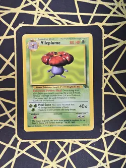 🔥 Vileplume 31/64 🔥 Original Non Holo Rare Jungle Set Pokemon Card WOTC 1999 - Image 2