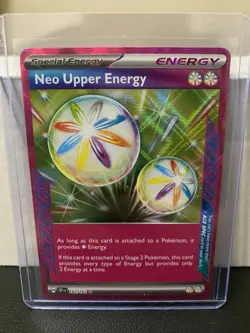 Pokemon TCG Neo Upper Energy 162/162 Temporal Forces Ace Spec Energy Card - Image 1