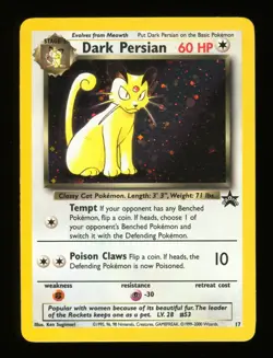 Dark Persian - Promo 17 - Black Star Promo - Holo Promo - Pokemon Card - Image 4