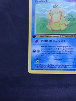 Pokemon Cards: Team Rocket 1st Edition Common: Psyduck 65/82 - Image 5