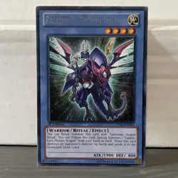 1ST EDITION PALADIN OF PHOTON DRAGON 1996 LVAL-EN045 YUGIOH CARD (LP/MP) - Image 1