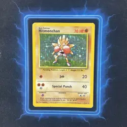 🔥 Hitmonchan 7/102 🔥 Original Holo Rare Base Set Pokemon Card 1999 WOTC TCG - Image 2