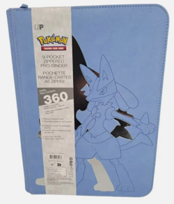 Ultra Pro Elite Series Lucario 9 Pocket STRAP Binder Pokemon 360 Card NEW! - Image 1