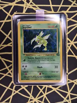 🔥 Scyther 10/64 🔥 Original Holo Rare Jungle Set Pokemon Card WOTC 1999 TCG - Image 2