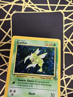 🔥 Scyther 10/64 🔥 Original Holo Rare Jungle Set Pokemon Card WOTC 1999 TCG - Image 4