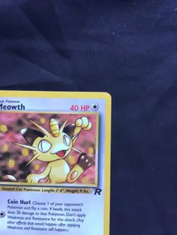 Pokemon Cards: Team Rocket 1st Edition Common: Meowth 62/82 - Image 3