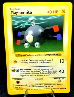 Pokemon Card - Shadowless Magenemite (53/102) Base Set 1999 ***NM*** - Image 1