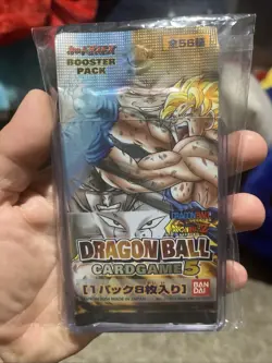 2004 Dragon Ball Card Game 5 Booster Pack Rare Factory Sealed - Image 1