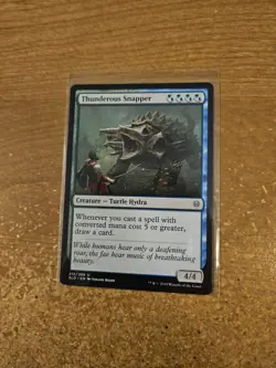 MAGIC THE GATHERING THRONE OF ELDRAINE THUNDEROUS SNAPPER LIGHTLY PLAYED - Image 1