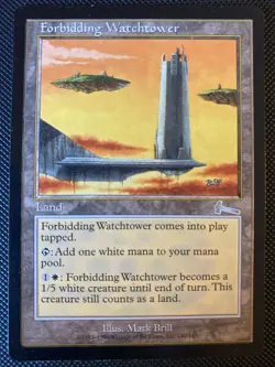 English - MTG Forbidding Watchtower - Urza’s Legacy - Image 1