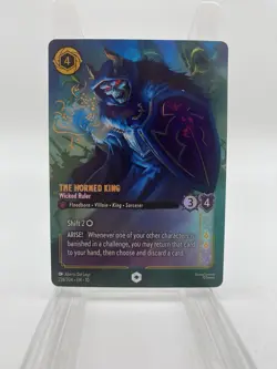 The Horned King - Wicked Ruler (Enchanted) - Near Mint Holofoil Lorcana - Image 1