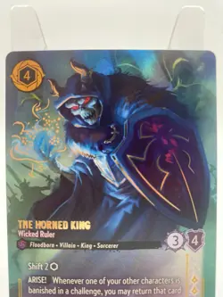 The Horned King - Wicked Ruler (Enchanted) - Near Mint Holofoil Lorcana - Image 2