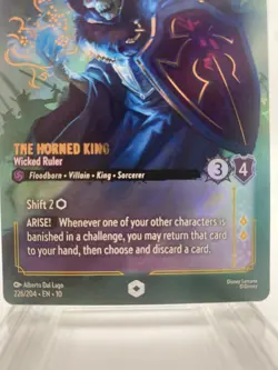 The Horned King - Wicked Ruler (Enchanted) - Near Mint Holofoil Lorcana - Image 3