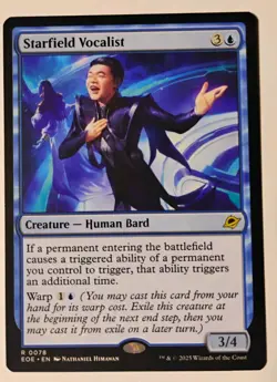Starfield Vocalist MTG, Edge of Eternities, Rare, NM - Image 1