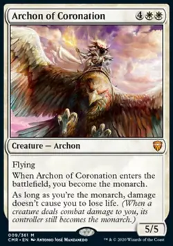 Magic the Gathering MTG Archon of Coronation (9) Commander Legends LP - Image 1