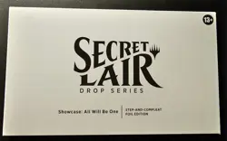 MTG Secret Lair Showcase: All Will Be One Step and Compleat Foil Edition SEALED - Image 1