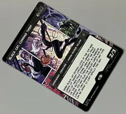 MTG Marvel’s Spider-Man Black Cat Legendary Creature RARE REGULAR #0222 - Image 2