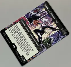 MTG Marvel’s Spider-Man Black Cat Legendary Creature RARE REGULAR #0222 - Image 3