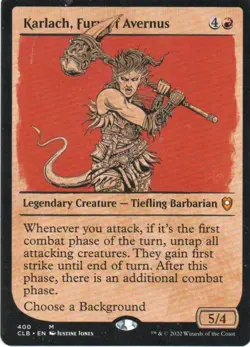 MTG: Commander Legends: Baldur's Gate: Showcase Karlach, Fury of Avernus: LP Con - Image 1