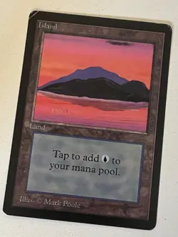 Magic the Gathering MTG Beta Islands v.3 (RED) HP+ (Beta Bob) - Image 1