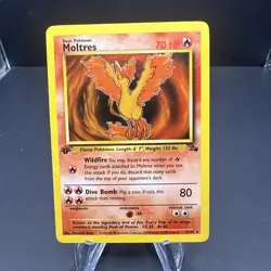 Moltres 27/62 - Non-Holo Fossil 1st Edition 1999 Pokemon TCG Card - Image 1