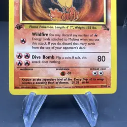 Moltres 27/62 - Non-Holo Fossil 1st Edition 1999 Pokemon TCG Card - Image 4