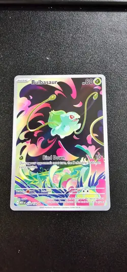 Bulbasaur 133/132 EN-Mega Evolutions Illustration Rare Pokemon Card Near Mint - Image 1
