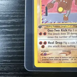 Hitmonlee 1st Edition Neo Destiny Uncommon 42/105 WOTC Vintage Pokemon - Image 2