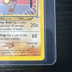 Hitmonlee 1st Edition Neo Destiny Uncommon 42/105 WOTC Vintage Pokemon - Image 5