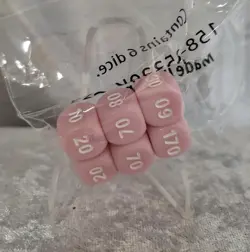 Pokemon Scarlet & Violet 151 Ultra Premium Damage Counter Dice - SET OF 6 [Pink] - Image 2