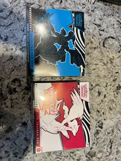 Pokemon TCG Black Bolt and White Flare ETB Bundle 2x Pair - New & Sealed ✅ - Image 1