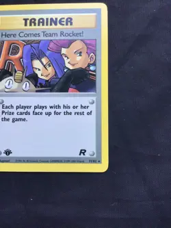 Pokemon Cards: Team Rocket 1st Edition Rare: Here Comes Team Rocket! 71/82 - Image 4