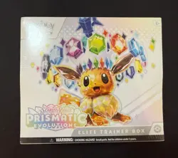 Pokemon Prismatic Evolutions ETB New/Sealed SEE PHOTOS Corner ding small - Image 1