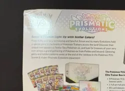 Pokemon Prismatic Evolutions ETB New/Sealed SEE PHOTOS Corner ding small - Image 2