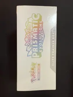 Pokemon Prismatic Evolutions ETB New/Sealed SEE PHOTOS Corner ding small - Image 5