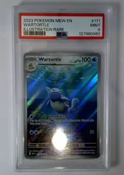 Wartortle 2023 POKEMON Scarlet Violet 151 English ILLUSTRATION RARE #171 PSA 9 - Image 1